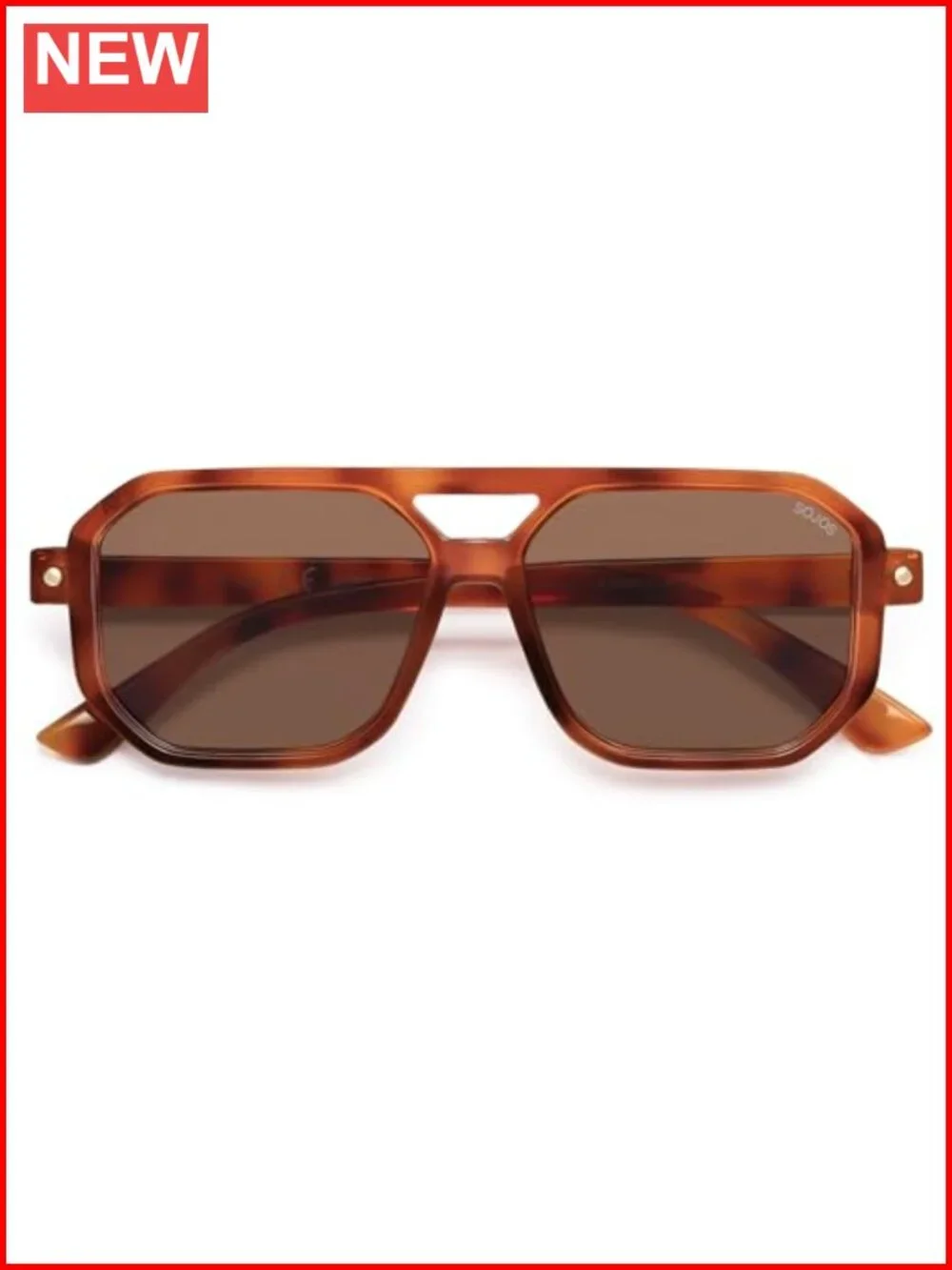Retro Polarized Square Aviator Sunglasses UV400 Protection